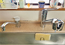 キッチン水栓交換工事